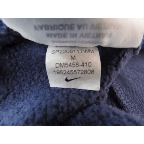 Nike Hoodie Pullover Swoosh League Fleece Navy Sz M - Picture 5 of 5